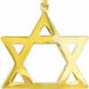 Hot Jewelry America Jewelry America 14K Yellow Gold Large Star Of David Pendant With High Polish