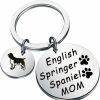 Clearance LQRI Lqri Dog Owner Gifts English Springer Spaniel Dog Mom Keychain Mom Of Dogs Jewelry Gift