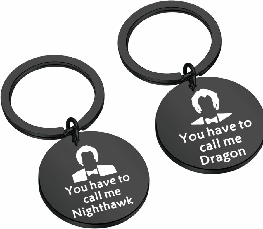 Clearance FAADBUK Faadbk Step Brothe Inspired Gift Best Friends Keychain You Have To Call Me Nighthawk/Dragon