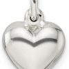 Hot Auriga Fine Jewelry Auriga Fine Jewelry 925 Sterling Silver Puffed Heart Charm Pendant (L-16.33Mm, W-9.9Mm) Gift For Women