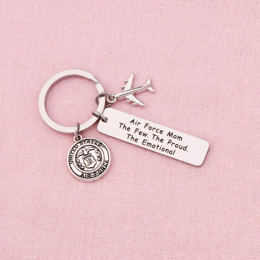 Wholesale LQRI Lqri Military Mom Gift The Few The Proud The Emotional Keychain For Army Mom Navy Mom Air Force Mom