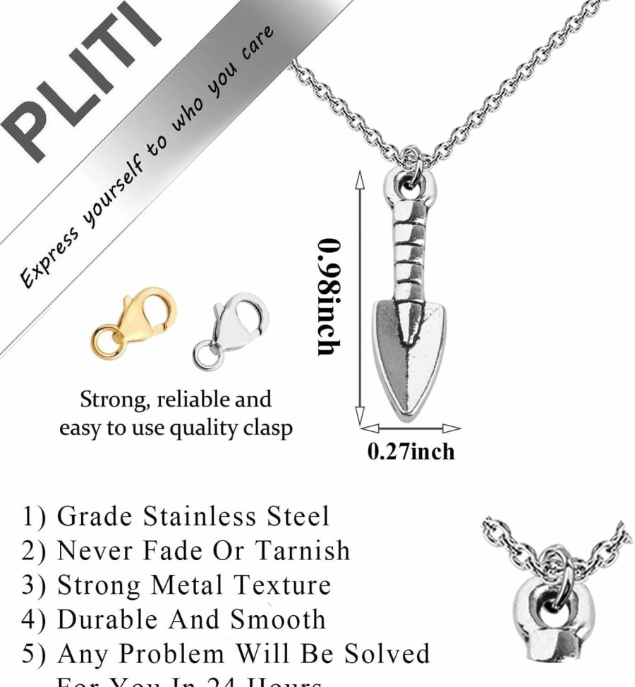 Online PLITI Pliti Funny Archaeology Gift Archaeologist Gift Garden Lover Gift Gardening Gift Shovel Necklace For Gardener