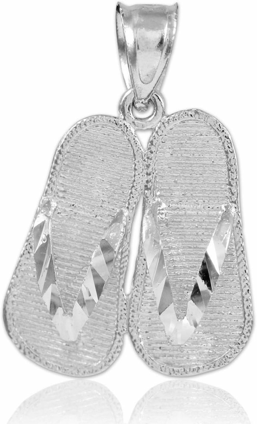 Online Claddagh Gold 925 Sterling Silver 3D Flip Flops Summer Charm Sandal Pendant