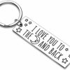 Clearance Jude Jewelers Jude Jewelers Stainless Steel Inpirational Mantra Lovers Couple Husband Wife Birthday Keychain Pendant Gift