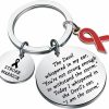 Wholesale FUSTMW Fustmw Awareness Keychain Stroke Warrior Gifts I Am The Storm Survivor Gifts