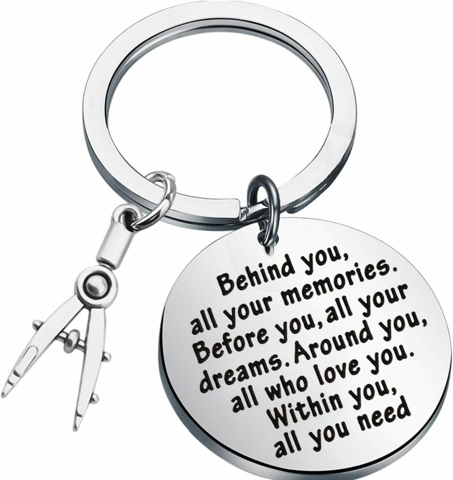 Hot FEELMEM Feelmem Architect Keychain Architecture Gift Architect Gift Behind You All Memories Keychain Architecture Student Gift