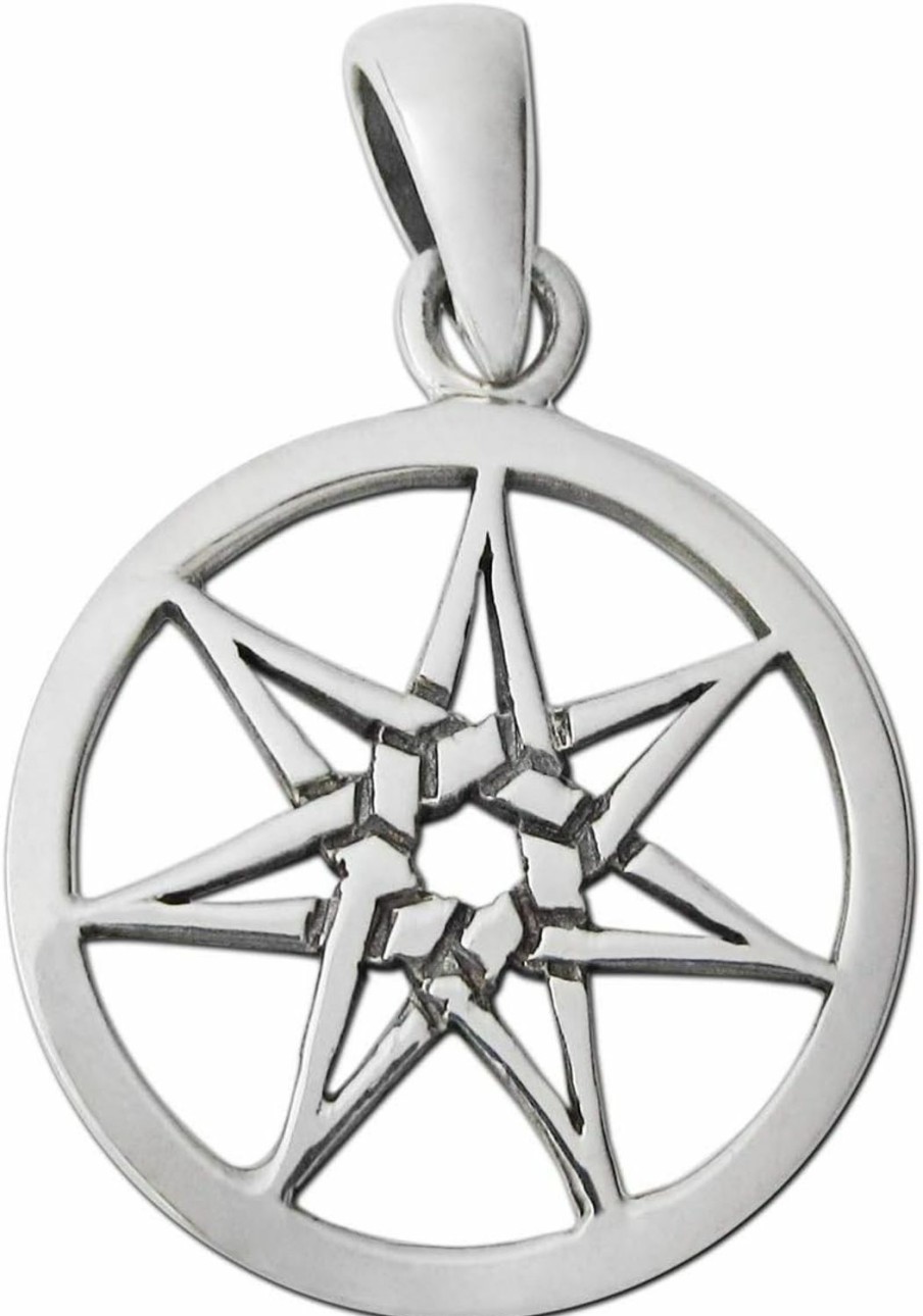 Wholesale Moonlight Mysteries Moonlight Mysteries Small Sterling Silver Septagram Fairy Star Pendant