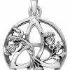 Online W | S WITHLOVE SILVER Withlovesilver 925 Sterling Silver Celtic Round Triquetra Scottish Thistle Pendant