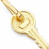 Hot The World Jewelry Center 14K Real Yellow Gold Tiny Key Charm Pendant