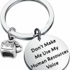 Best ENSIANTH Ensianth Human Resources Gift Don'T Make Me Use Human Resources Voice Keychain Hr Manager Gift Coworker Gift