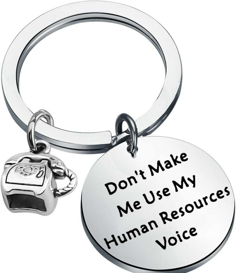 Best ENSIANTH Ensianth Human Resources Gift Don'T Make Me Use Human Resources Voice Keychain Hr Manager Gift Coworker Gift