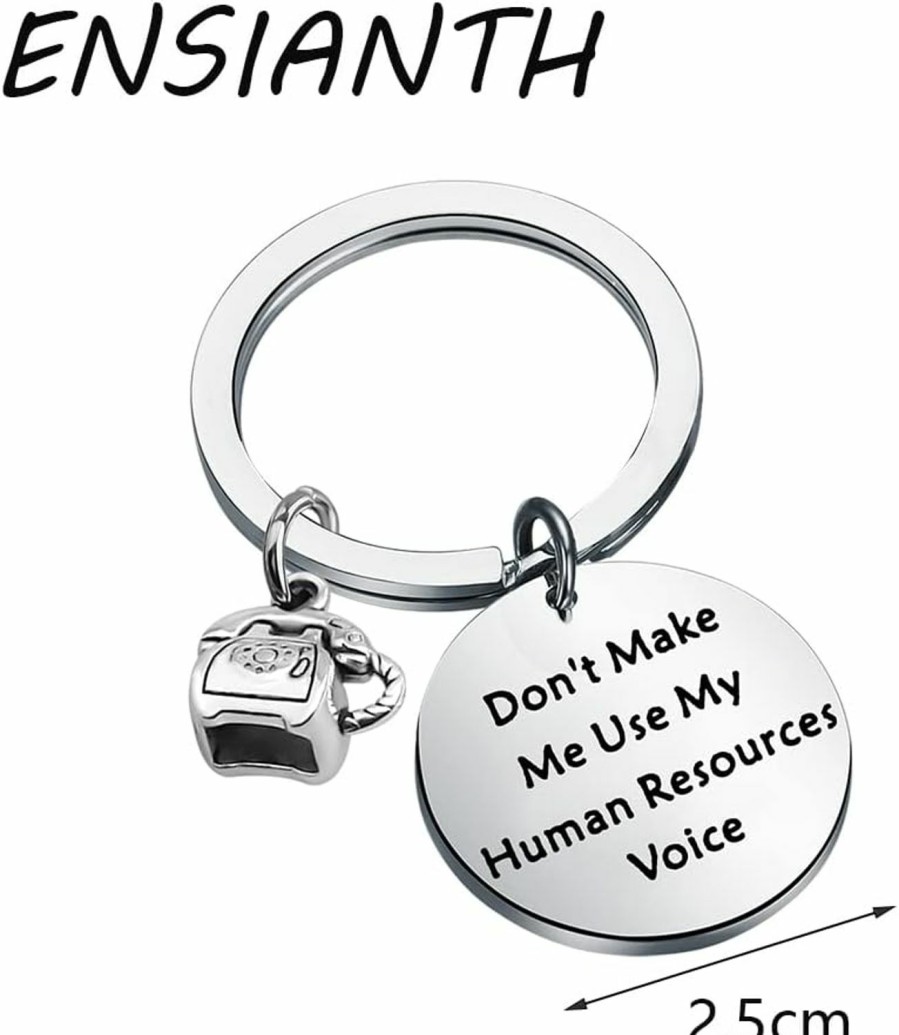 Best ENSIANTH Ensianth Human Resources Gift Don'T Make Me Use Human Resources Voice Keychain Hr Manager Gift Coworker Gift