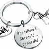 Best Lywjyb Birdgot Lywjyb Birdgot Cma Gift Certified Medical Assistant Gifts She Believed She Could So She Did Nurse Keychain