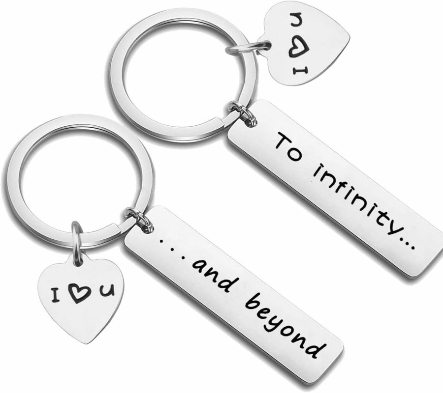 New MYOSPARK Myospark I Love You To Infinity And Beyond Keychain Set Gift For Couples Family Best Friends