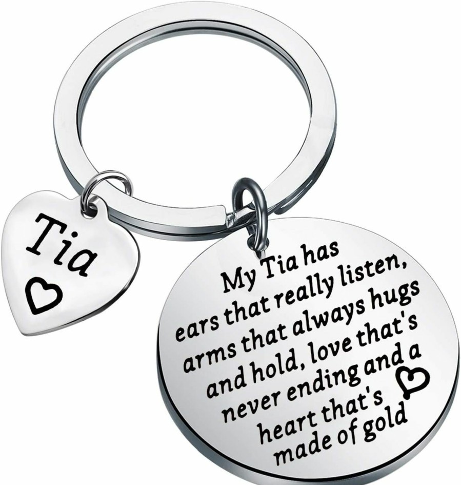 Best BLEOUK Tia Gift Tia Jewelry Aunt Gift Auntie Jewelry Mother'S Day Gift For Aunt New Tia Gift Aunt To Be Gift