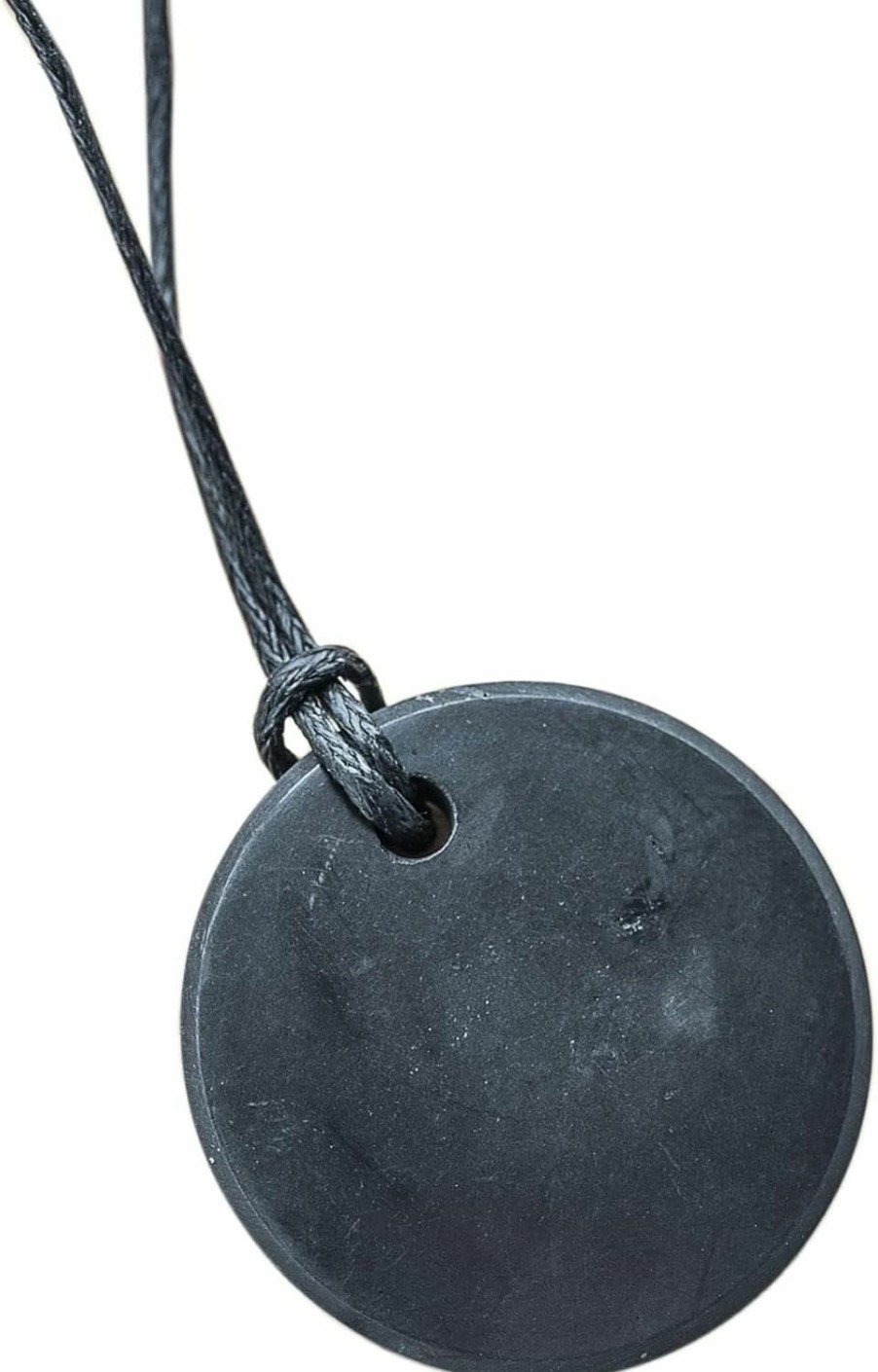 New Karelian Heritage Karelian Heritage Round Shungite Pendant | Authentic Shungite Stones Amulet Jewelry Necklace | Defender Shield Protection Necklace Stone | Chakra Healing Necklace Quantum Pendant