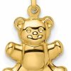 Clearance Auriga Fine Jewelry Auriga Fine Jewelry 14K Yellow Gold Puffed Teddy Bear Pendant (L-17.34Mm, W-9.95Mm) Gift For Women