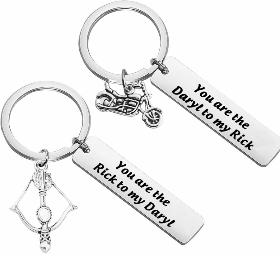 New PLITI Pliti Movie Inspired Gifts Fans Gift Brother Best Friend Keychain Set Of 2 Keyring Friendship Gifts