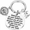 Best LQRI Lqri Graduation Gift Keychain Behind You All Memories Before You All Your Dream Keyring Compass Grad Cap Jewelry