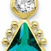 Hot Auriga Fine Jewelry Auriga Fine Jewelry 10K Yellow Gold Birthstone Charm Pendant (L- 20 Mm, W- 10 Mm) Fine Jewelry For Women