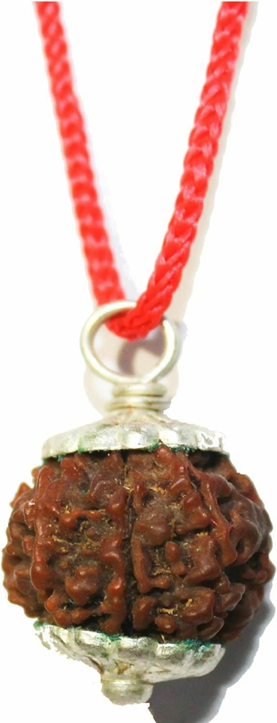 Wholesale IS4A Is4A Indianstore4All Genuine Certified Himalayan 7 Face (Mukhi) Rudraksha Seeds (Beads) Tibetan Meditation Beads Prayer Charm Sterling Silver Pendant