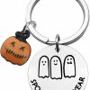 Wholesale ENSIANTH Ensianth Halloween Ghost Keychain Spooky All Year Keychain Thanksgiving Gift Pumpkin Keychain Trick Or Treat Gift