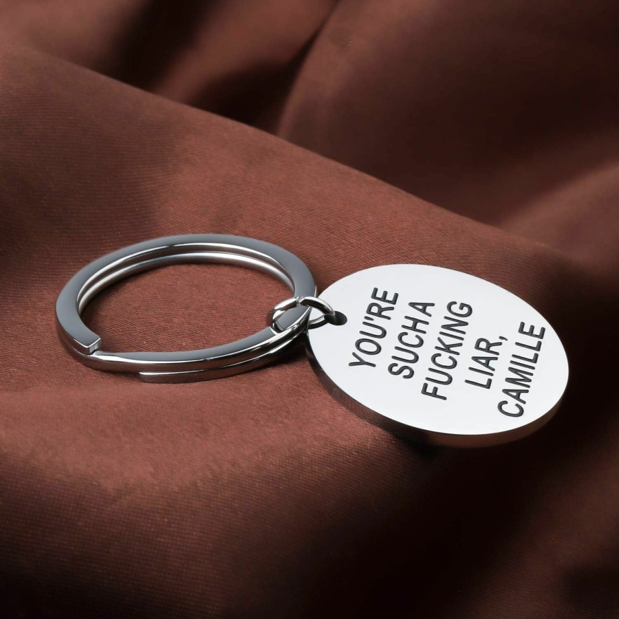 New BLEOUK Bleouk Brav Inspired Keychain Tv Show Lover You'Re Such A Fucking Liar Camille Beverly Hills