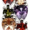 Clearance Hermosa Hermosa Multi Gemstone Pendants Garnet Amethyst Morganite Peridot Promise Wedding Party Necklaces Pendants (Silver Color)