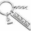 Wholesale CHOORO Choroy Chemistry Teacher Keychain Gift Microscope Dna Keychain Science Teacher Jewelry Laboratory Gift Periodic Table Gift (Chemistry Teacher Keychain)