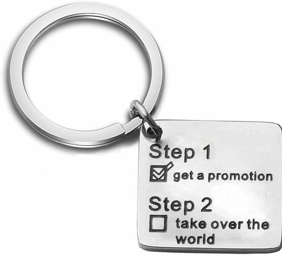 Clearance MYOSPARK Myospark Job Promotion Keychain Funny Promotion Gift Idea New Adventure Gift Inspirational Jewelry