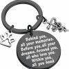 Clearance FEELMEM Feelmem Vet Tech Gift Veterinary Student Gift Behind You All Your Memories Keychain