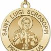 New PicturesOnGold.com Picturesongold.Com Saint Luigi Scrosoppi Religious Medal In Sterling Silver And 10K, Or 14K Gold - 2/3 Inch, 3/4 Inch, 1 Inch