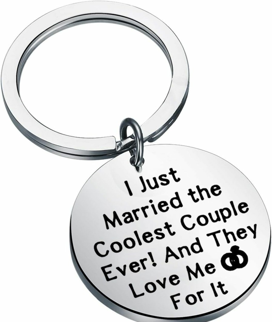 Hot FEELMEM Feelmem Wedding Planner Gift I Just Married The Coolest Couple Ever Keychain