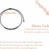 Wholesale Lywjyb Birdgot Lywjyb Birdgot Dancer Morse Code Bracelet Dance Necklace Dance Gift For Girl Women Sister (Dancer Code Br Black)