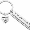 Hot MYOSPARK Myospark Daughter In Law Keychain Our Son Gave You His Heart Daughter In Law Gift For Wedding Day Keepsake Gift