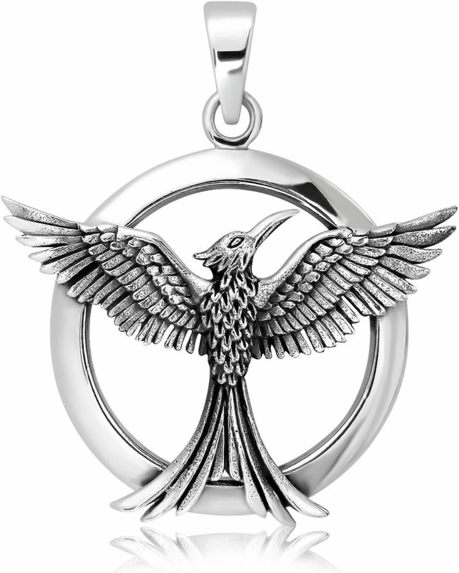 Online W | S WITHLOVE SILVER Withlovesilver Sterling Silver 925 Celtic Phoenix Firebird Bird Of Paradise Pendant