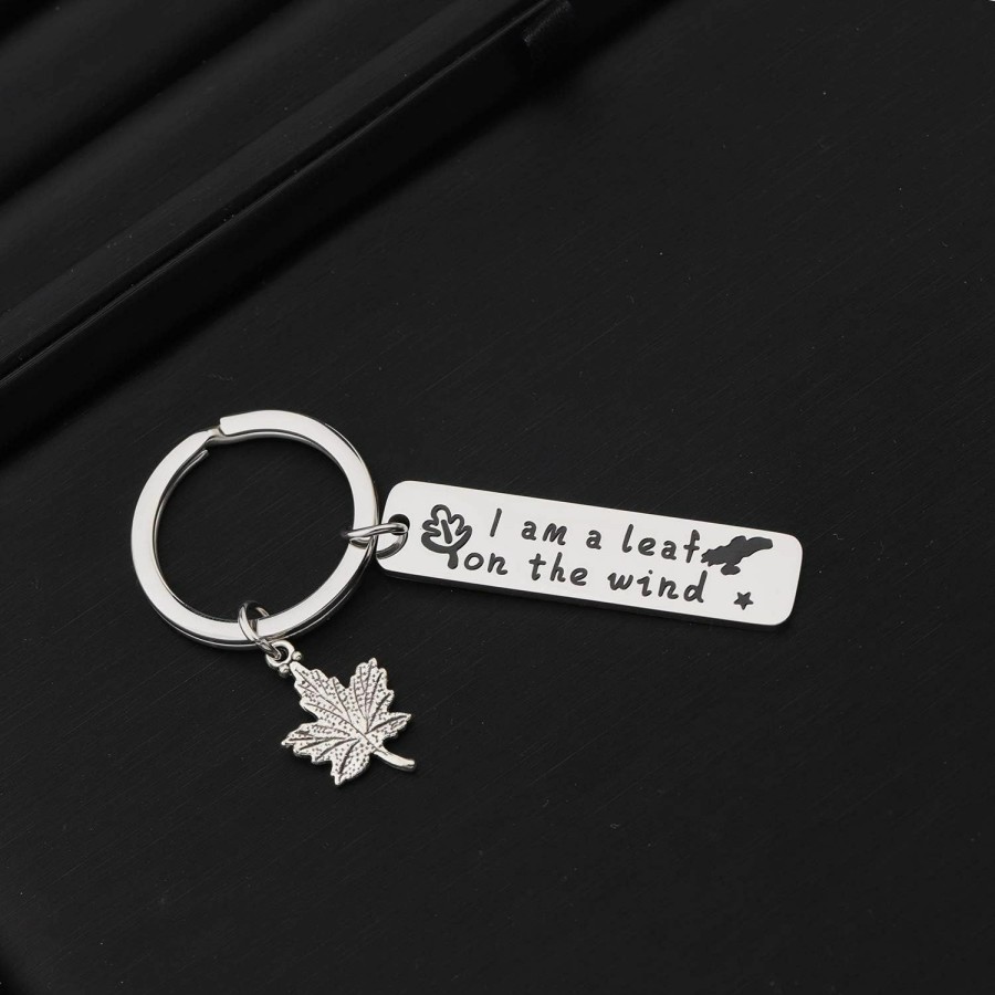 Wholesale MYOSPARK Myospark I Am A Leaf On The Wind Firefly Inspired Serenity Keychain With Leaf Charm For Firefly Fan