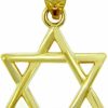 Wholesale Claddagh Gold 14K Gold Jewish Charm Star Of David Pendant