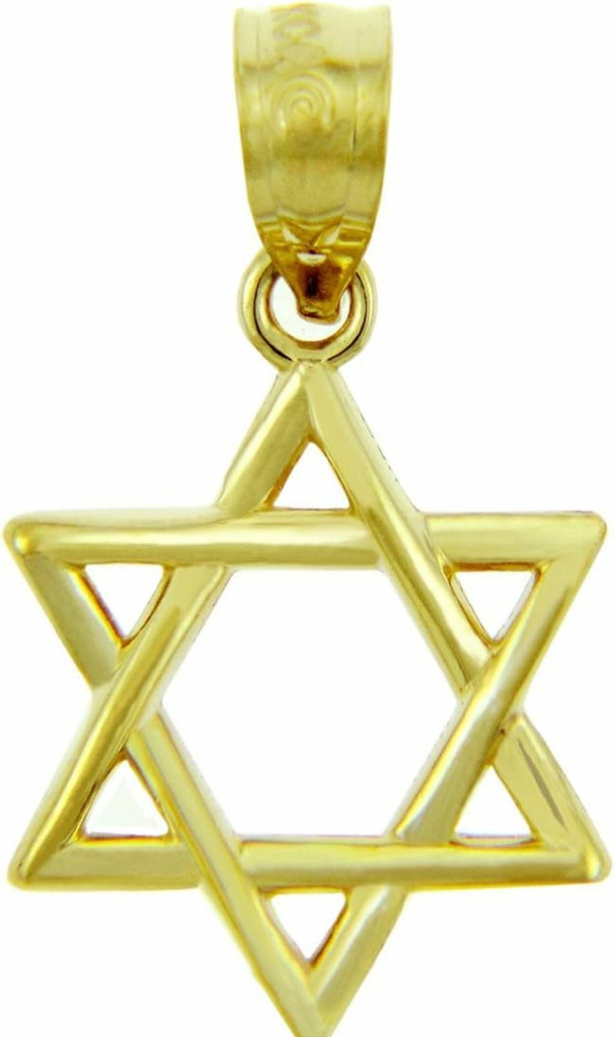 Wholesale Claddagh Gold 14K Gold Jewish Charm Star Of David Pendant