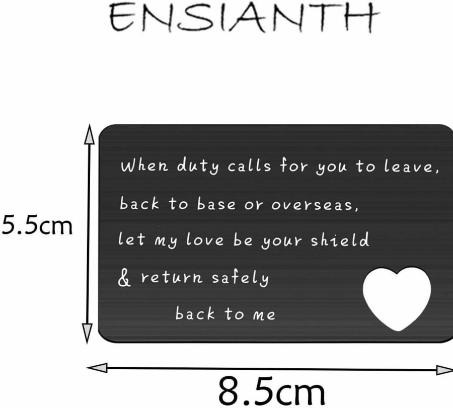 Best ENSIANTH Ensianth Military Wallet Card When Duty Calls For You To Leave Wallet Card Deployment Gift For Army,Navy,Air Force,Coast Guard (Military)