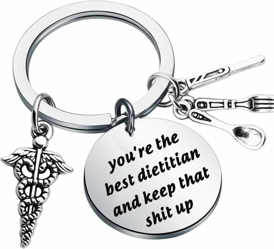 Wholesale bobauna Bobauna Dietitian Keychain You'Re The Best Dietitian And Keep That Shit Up Appreciation Gift For Dietitian Nutritionist