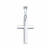 Hot World Jewels World Jewels 925 Sterling Silver Small High Polished Cross Pendant Faith Religious Charm For Women Men Teen- Anniversary Birthday Gift 925 Sterling Silver Pendant