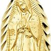 Hot GoldenMine Fine Jewelry Collection Goldenmine Fine Jewelry Collection 14K Yellow Gold Religious Our Lady Of Guadalupe Pendant