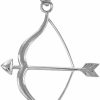 Online Claddagh Gold Polished 925 Sterling Silver Bow And Arrow Charm Pendant