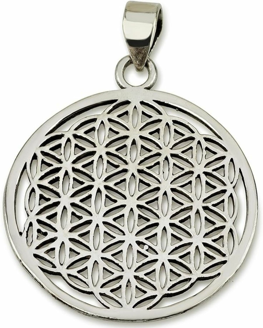 Clearance Koral Jewelry Flower Of Life Pendant Sterling Silver 925 Sacred Geometry Seed Of Life Yoga Jewelry