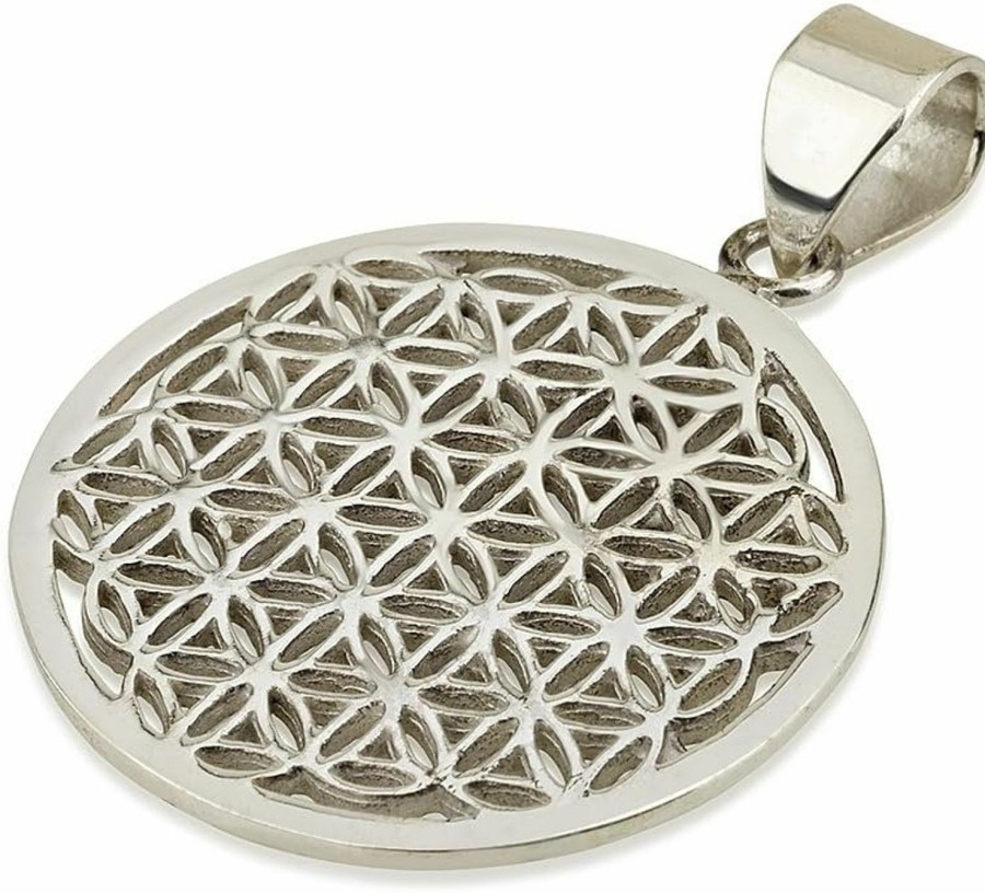 Clearance Koral Jewelry Flower Of Life Pendant Sterling Silver 925 Sacred Geometry Seed Of Life Yoga Jewelry