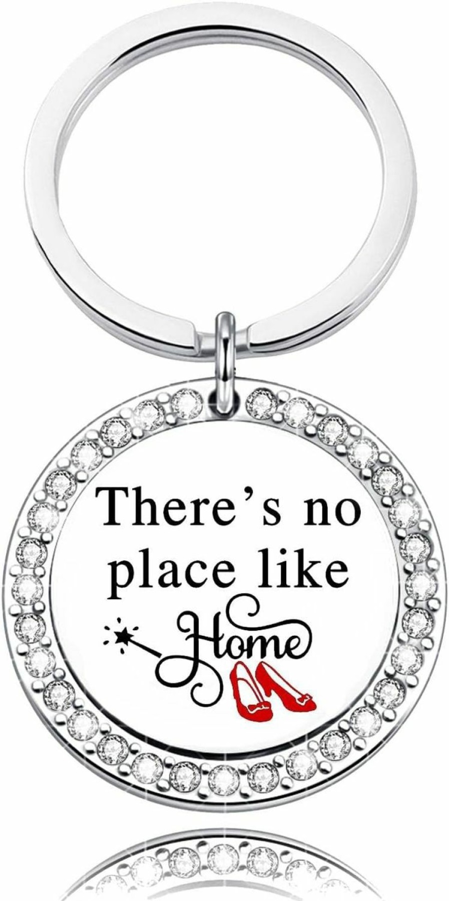 New TTJHGYQO Ttjhgyqo Wizard Of Oz Quote Jewelry There'S No Place Like Home Jewelry Wizard Of Oz Keychain Ruby Slippers Keychain Gift