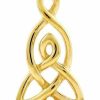 Online Silvershake Silvershake 8Mm Round Shape Gemstone White Gold Plated Or Yellow Gold Plated 925 Sterling Silver Triquetra Celtic Knot Pendant Or Pendant With 18 Inches Chain Necklace Jewelry For Women