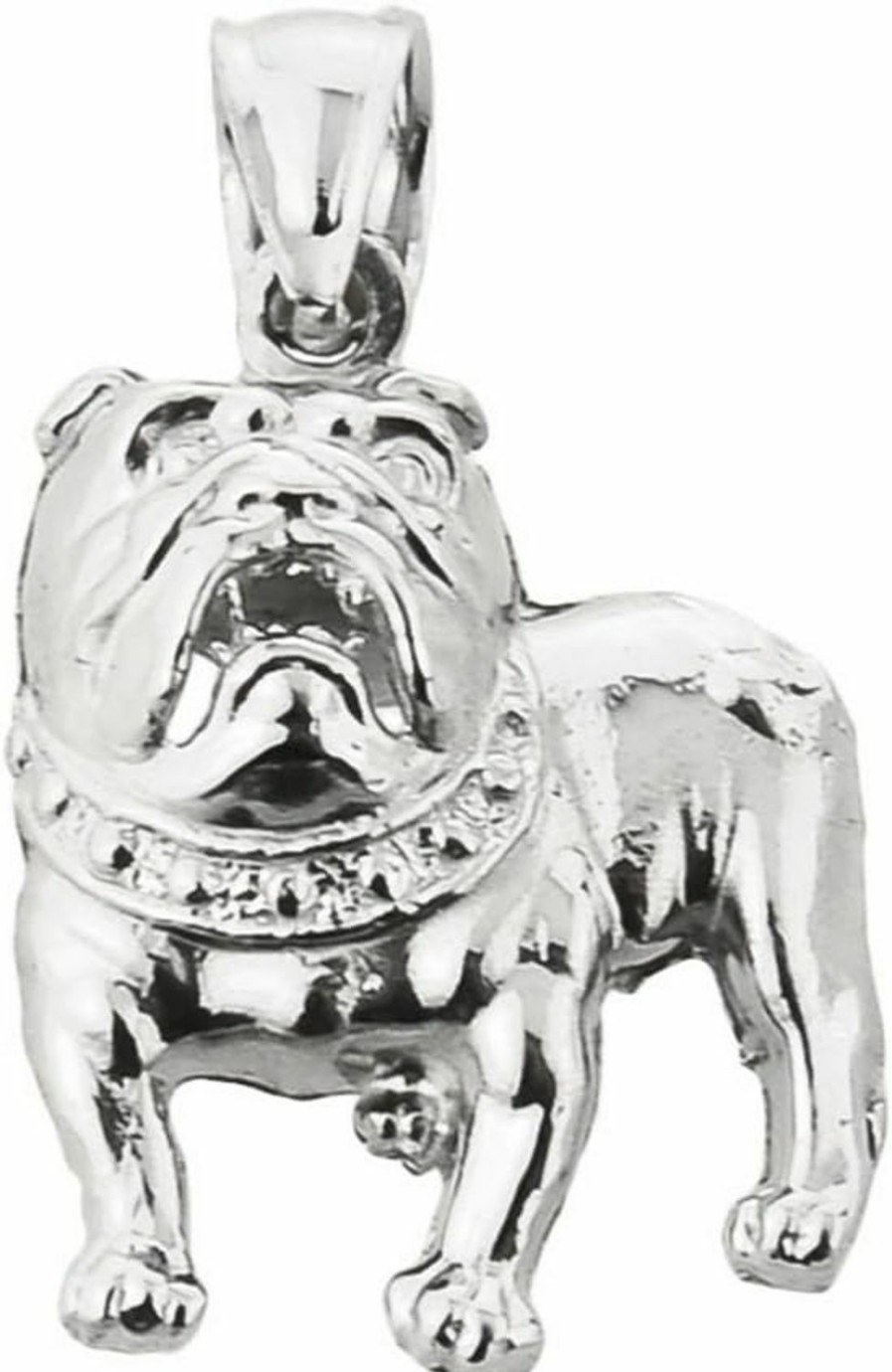 Clearance Claddagh Gold Sterling Silver Bulldog Charm Pendant