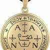 Best Moonlight Mysteries Moonlight Mysteries Bronze Sigil Of Archangel Zadkiel Talisman Necklace